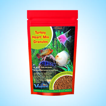 Vaquaria Turkey Heart Mix Granules fish food